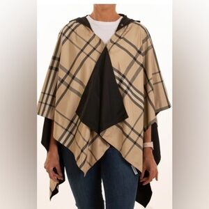 (R9) Camel & Plaid RAINRAP | Women's Rain Wrap Jacket